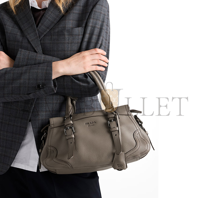 PRADA LARGE LEATHER TOTE BAG 1BG604 (35*22*11cm)